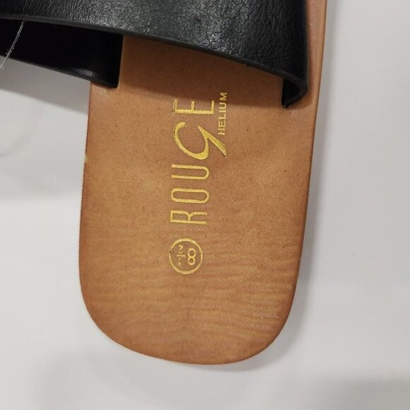 NWT Rouge Helium Strappy Flat Sandal in Black - Size 8.5 - Picture 7 of 7